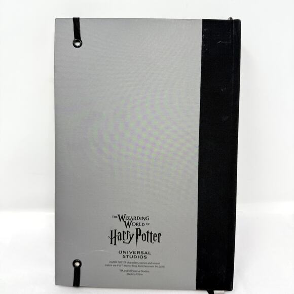 Universal Studios Harry Potter Hogwarts Alumni Journal Notebook Gray Crest - Picture 11 of 12